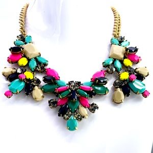 J. Crew Mixed Stone Necklace